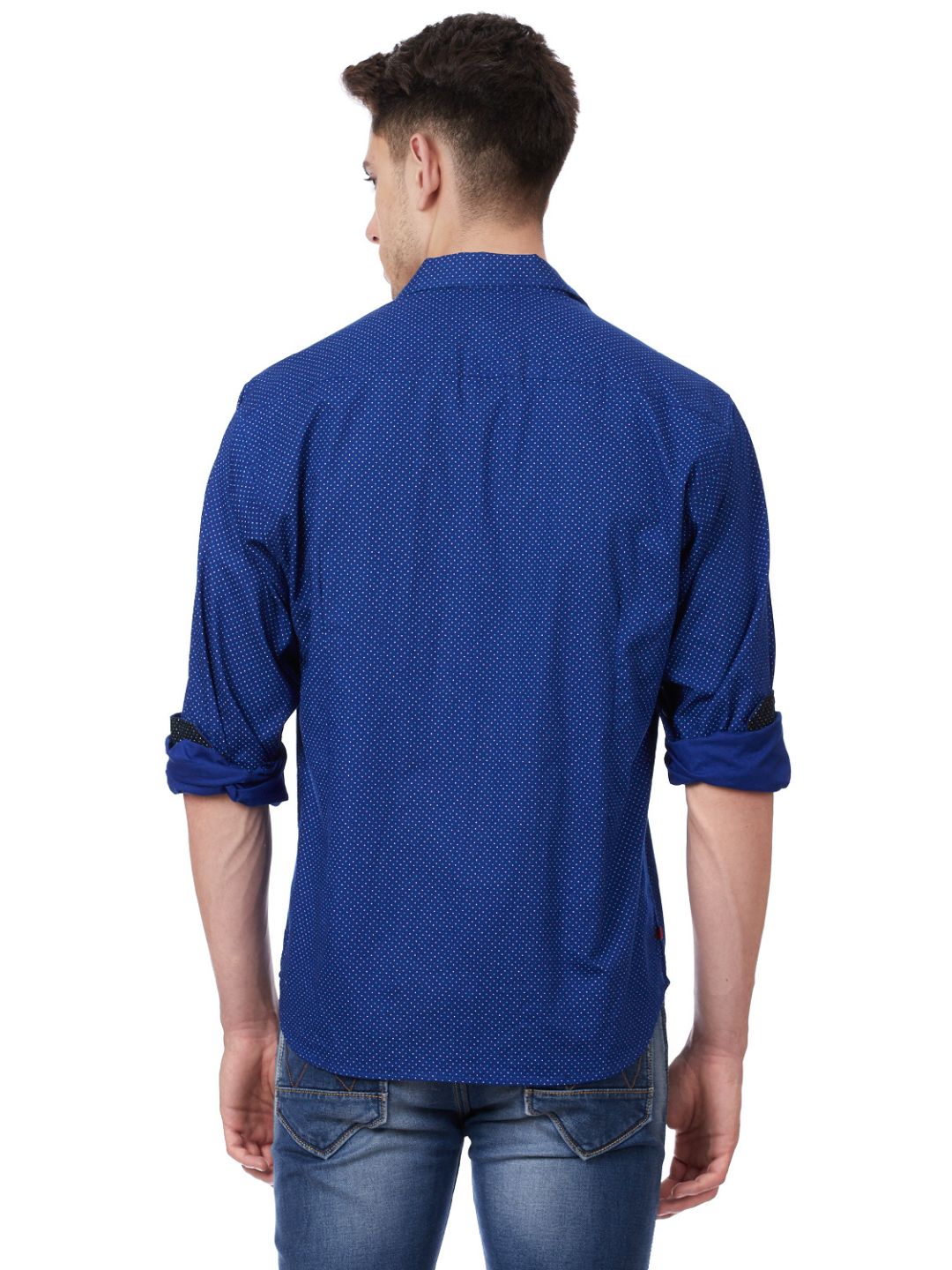Men Blue Casual Printed Shirt