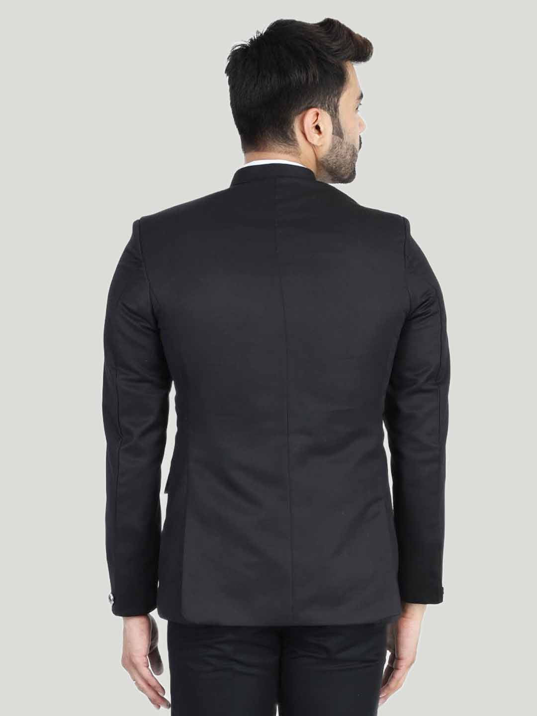 Men Black Angrakha Suit