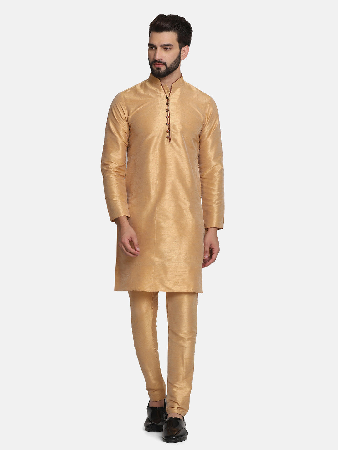 Men Golden Kurta Set - Tahvo India