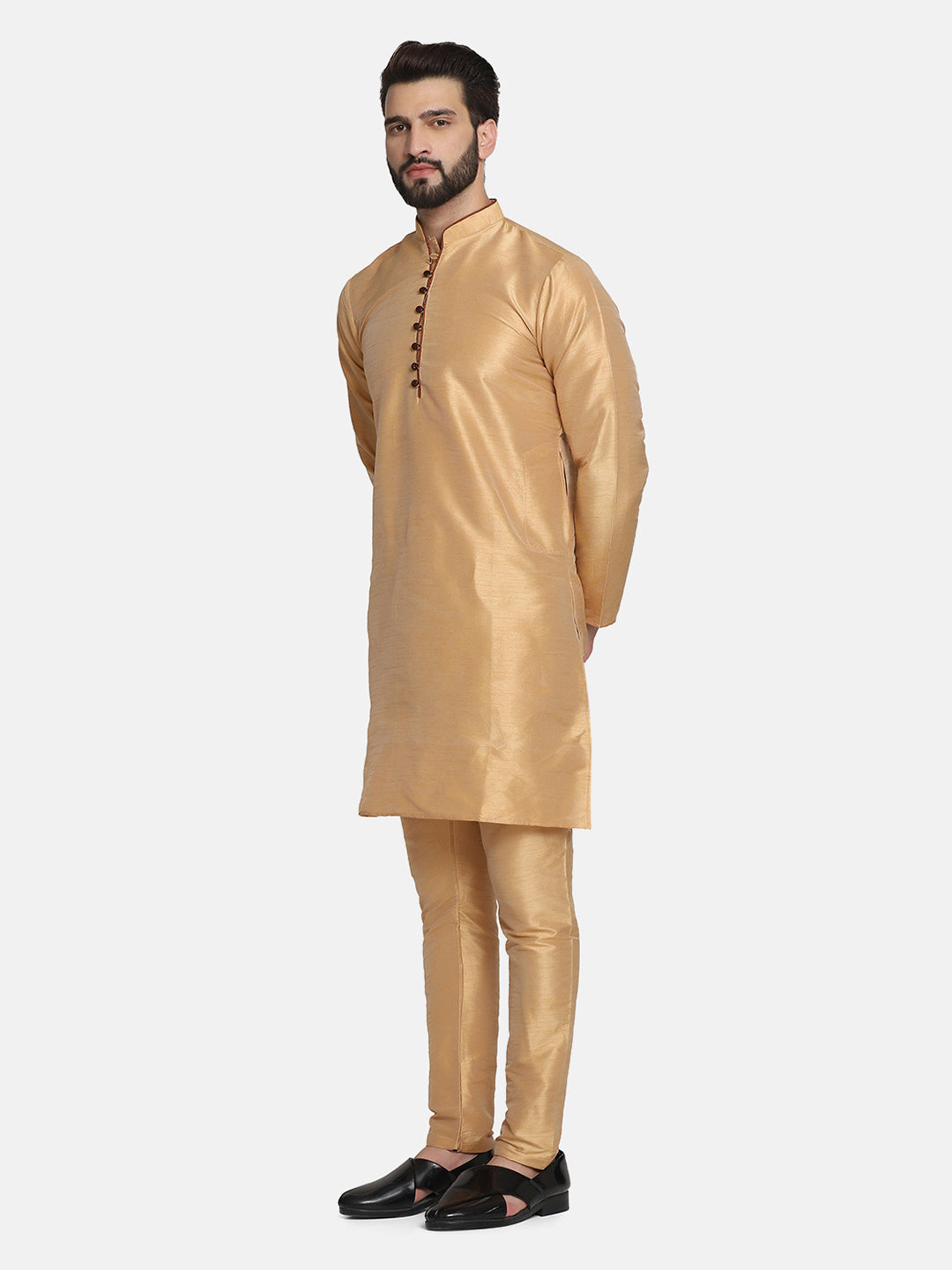 Men Golden Kurta Set - Tahvo India