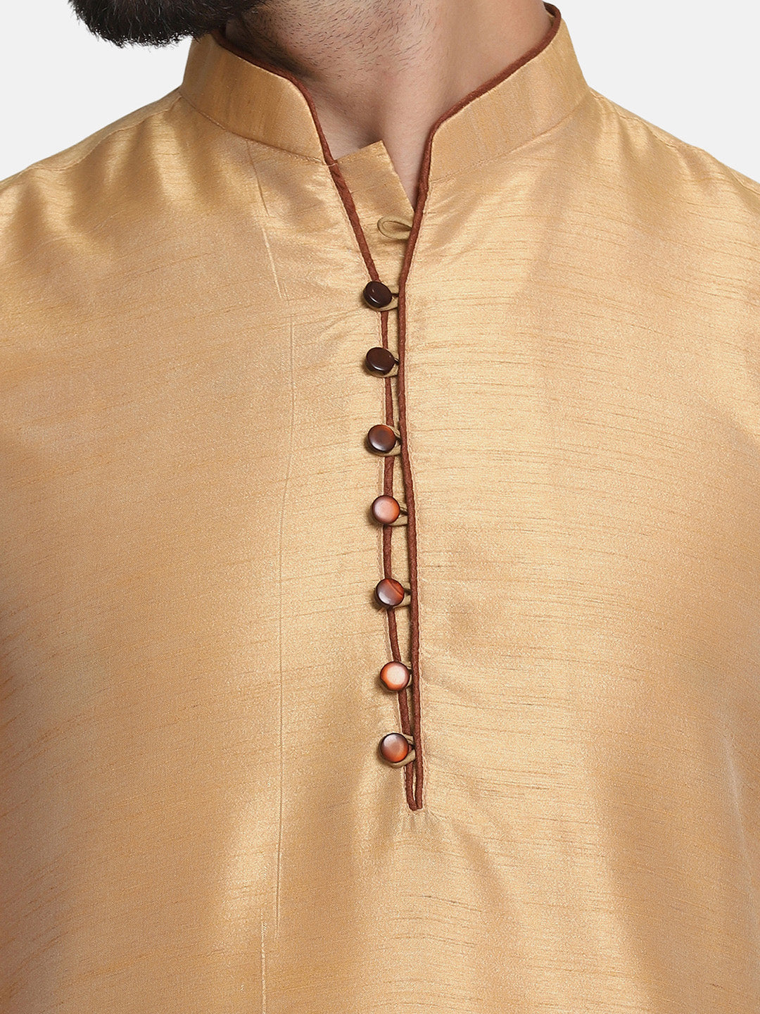 Men Golden Kurta Set - Tahvo India
