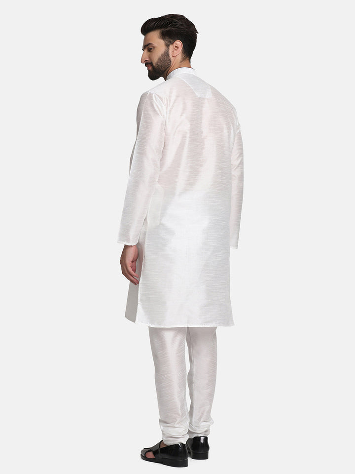 Men White Kurta Set - Tahvo India