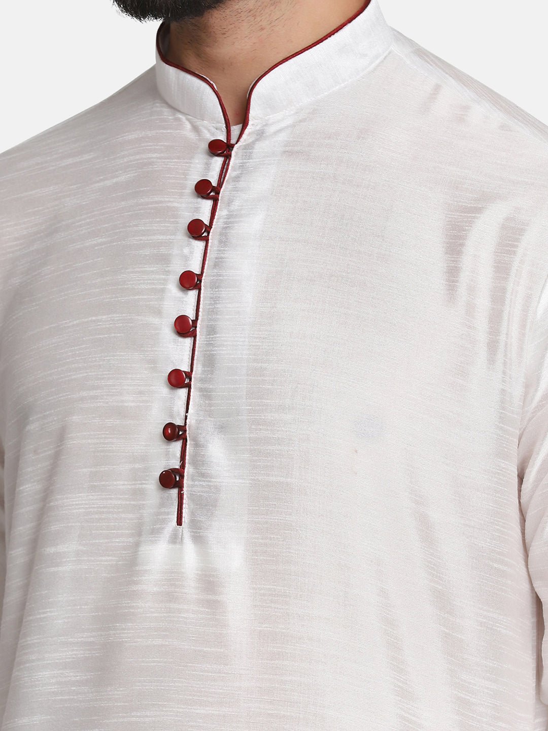 Men White Kurta Set - Tahvo India