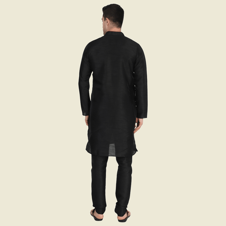 Men Black Kurta Set - Tahvo India