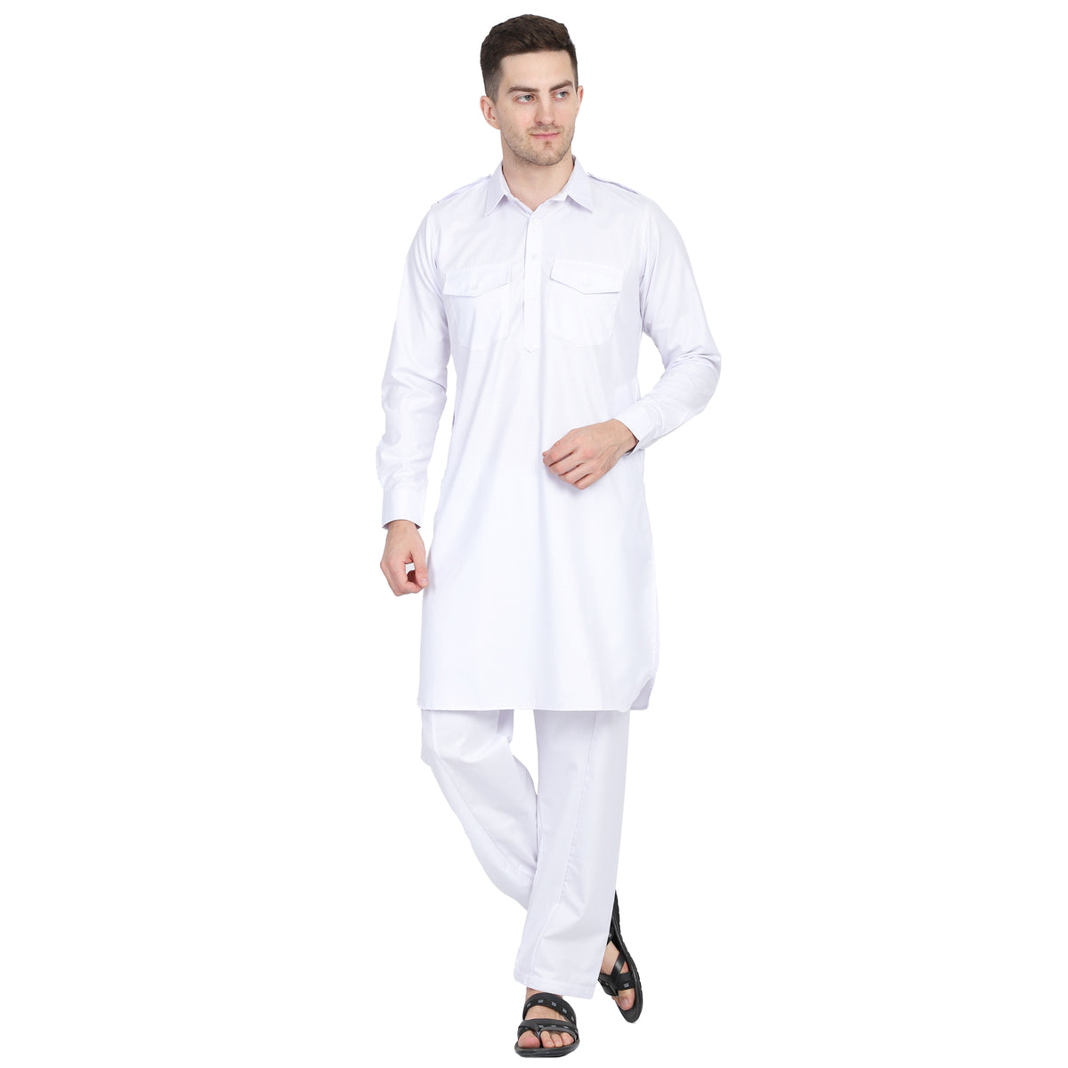 Men White Pathani