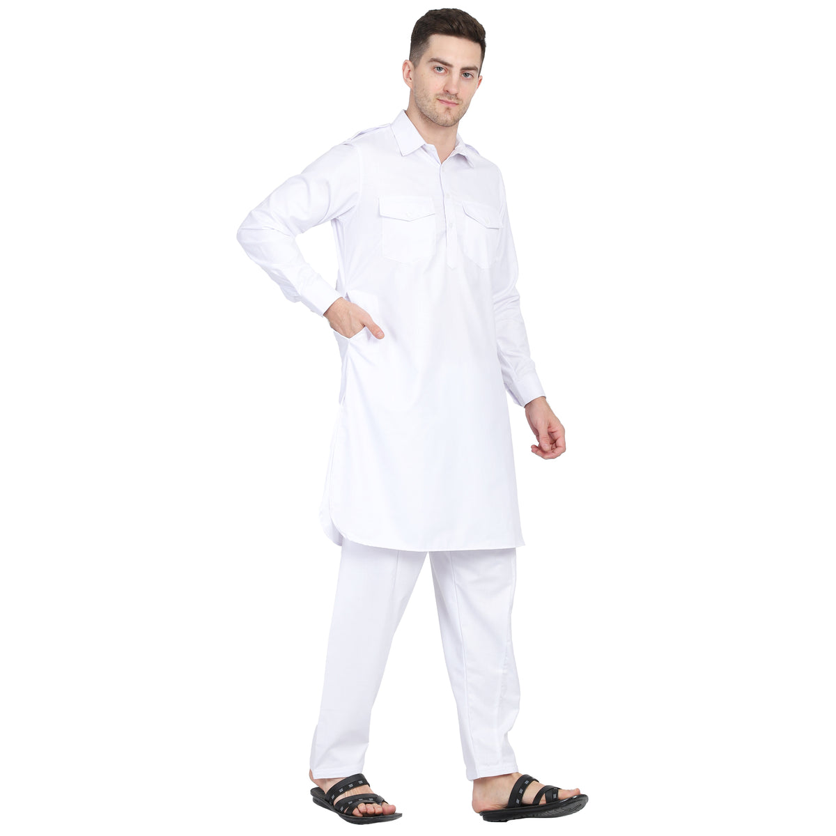 Men White Pathani