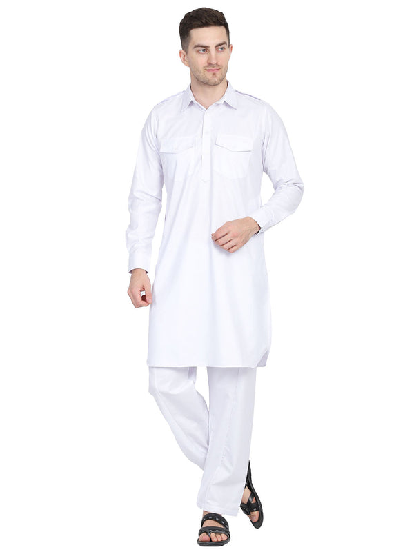 Men White Pathani - Tahvo India