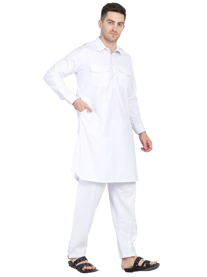 Men White Pathani - Tahvo India
