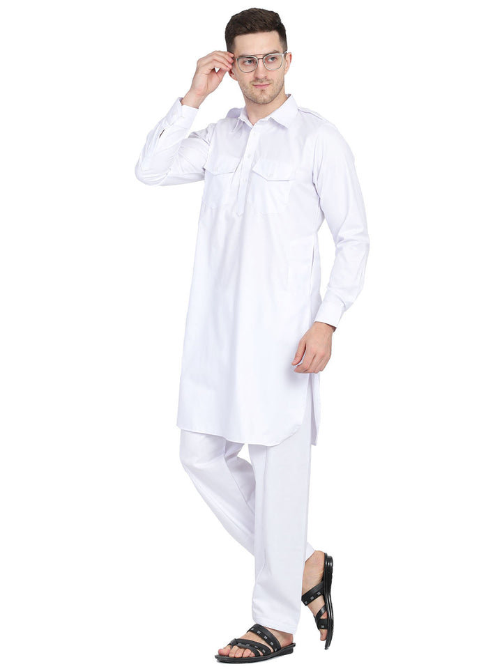 Men White Pathani - Tahvo India