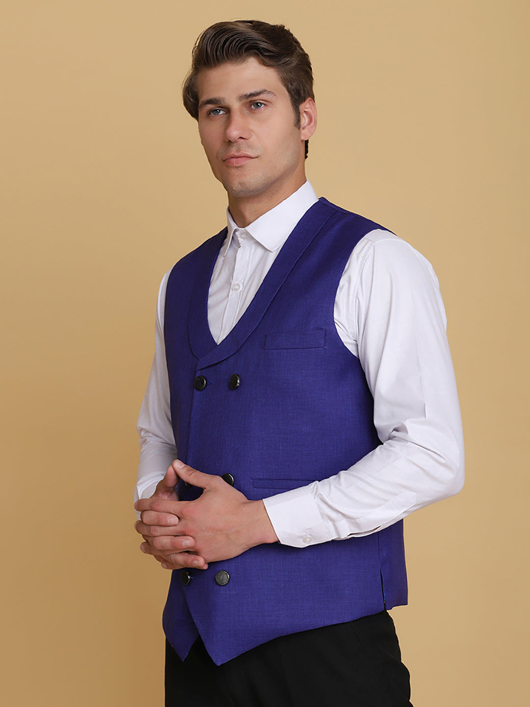 Purple Waist Coat - Tahvo India
