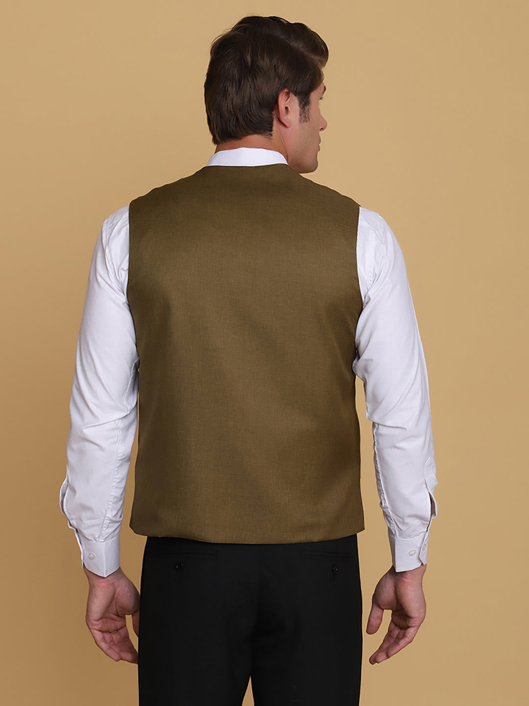 Mehndi Green Waist Coat - Tahvo India