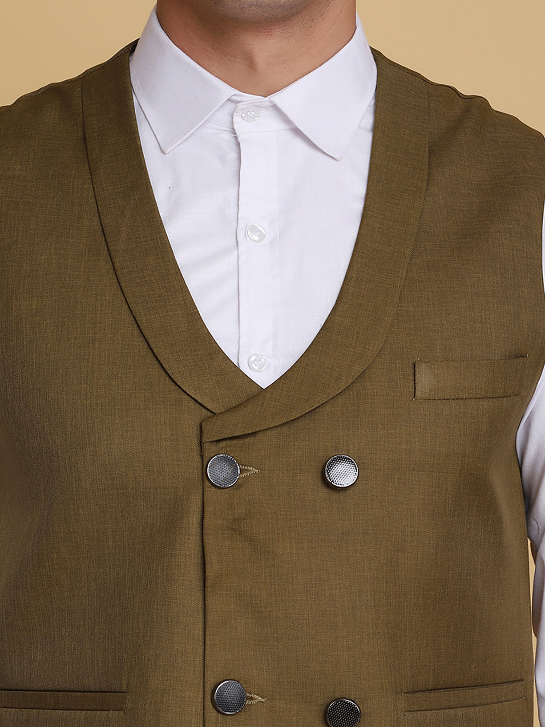 Mehndi Green Waist Coat - Tahvo India