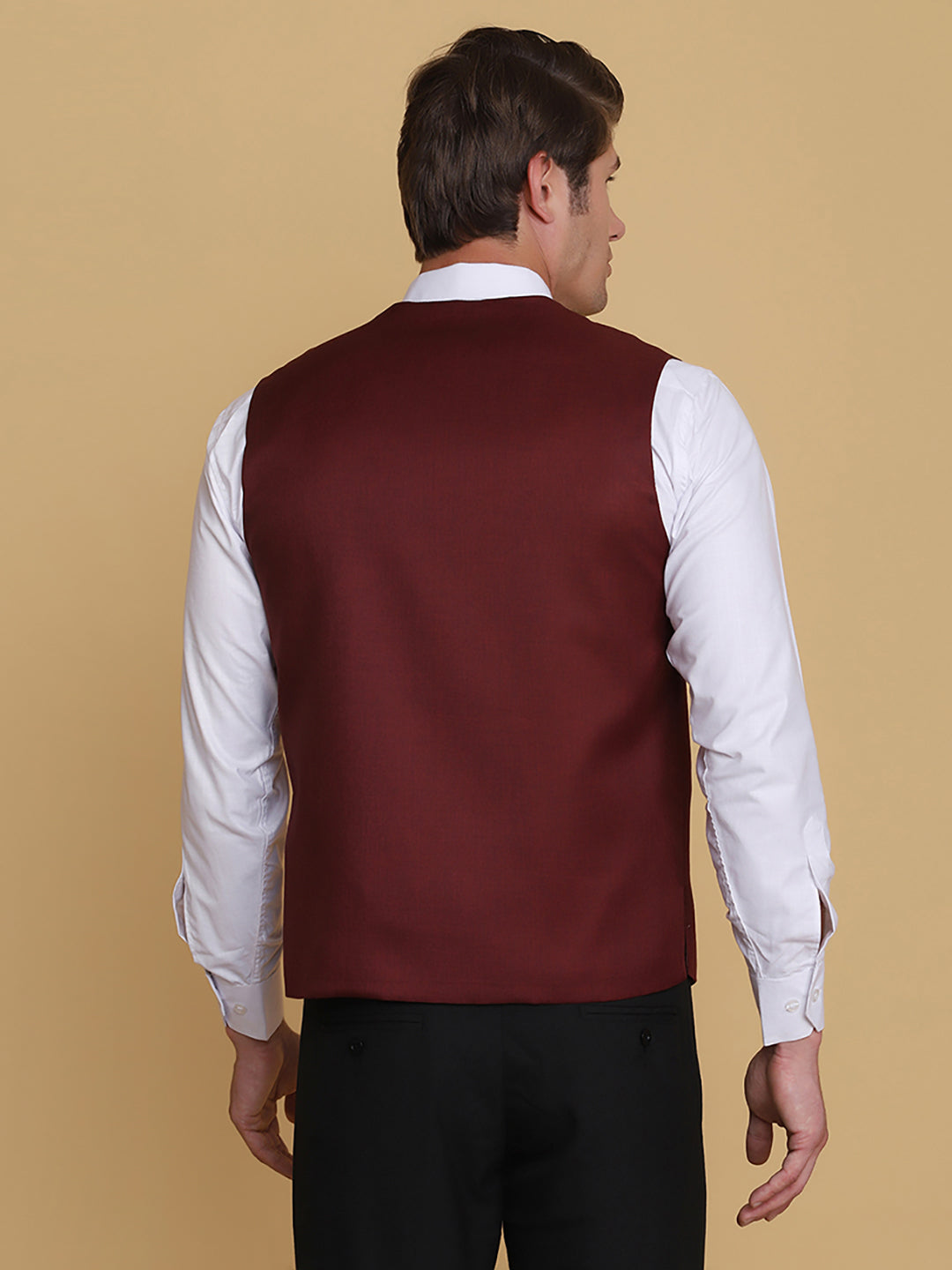 Maroon Waist Coat - Tahvo India