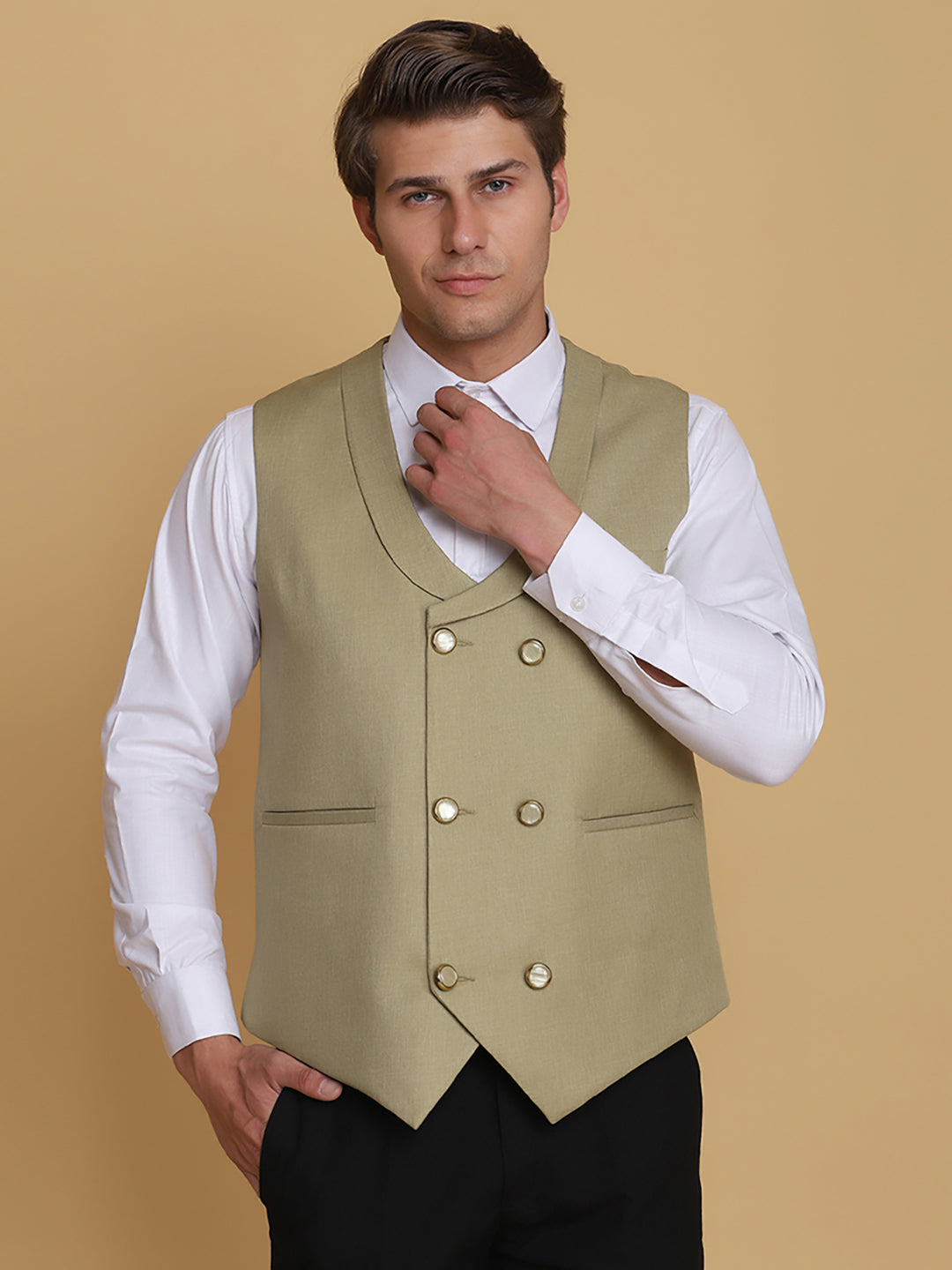 Green Waist Coat - Tahvo India