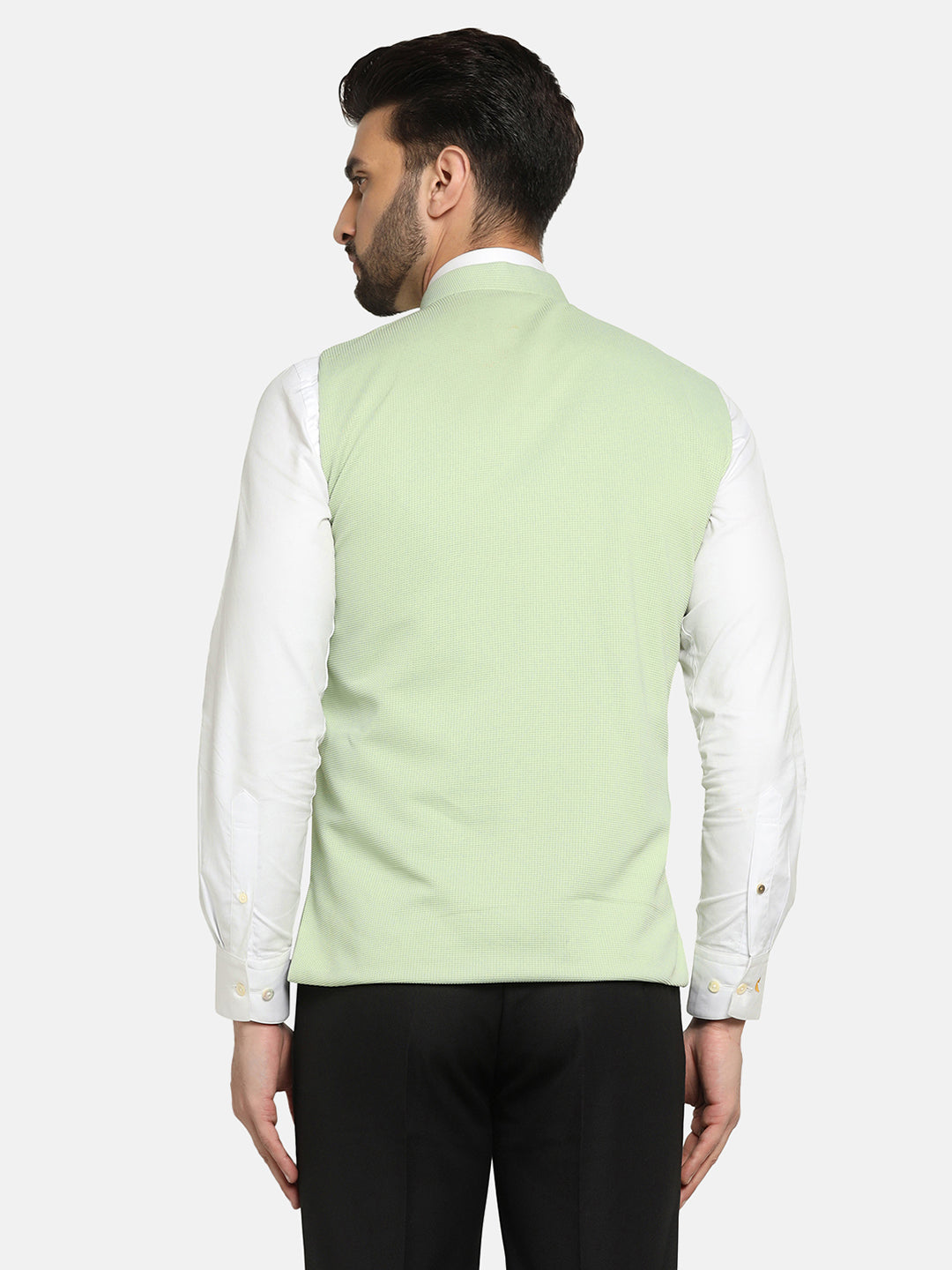 Men Pista Textured Nehru Jacket - Tahvo India