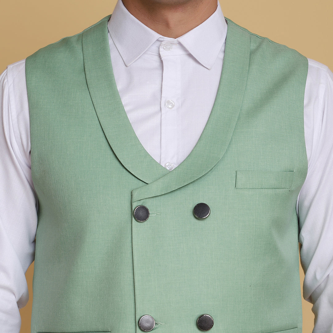 Leaf Green Waist Coat