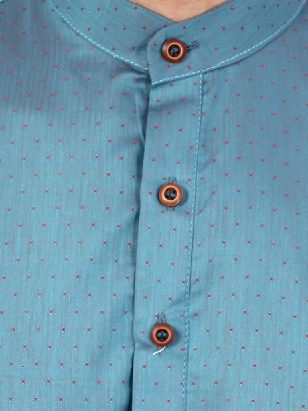 Men Blue dotted Kurta - Tahvo India