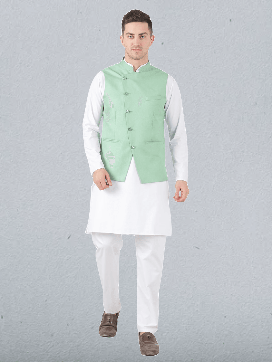 Men Kurta Set With Jacket - Tahvo India