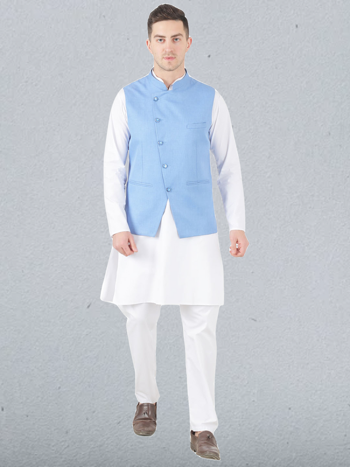 Men Kurta Set With Jacket - Tahvo India