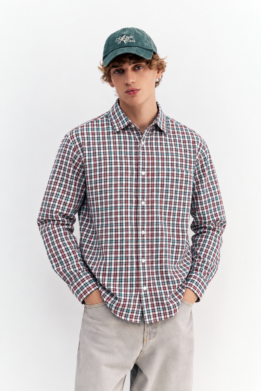 Men Casual Check Shirt