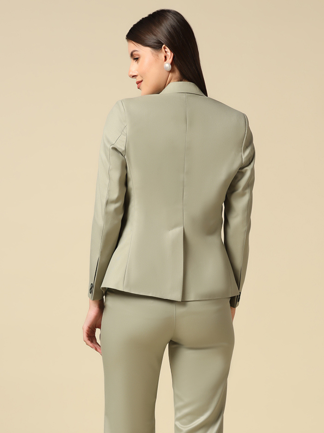 TAHVO Women Pista Single Breasted Blazer - Tahvo India