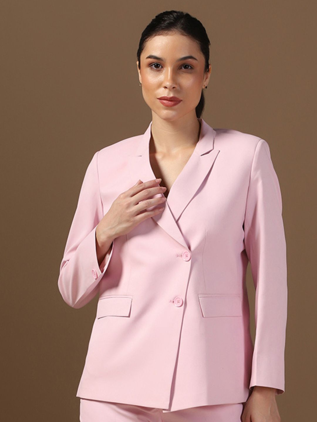 Pink Women Blazer - Tahvo India