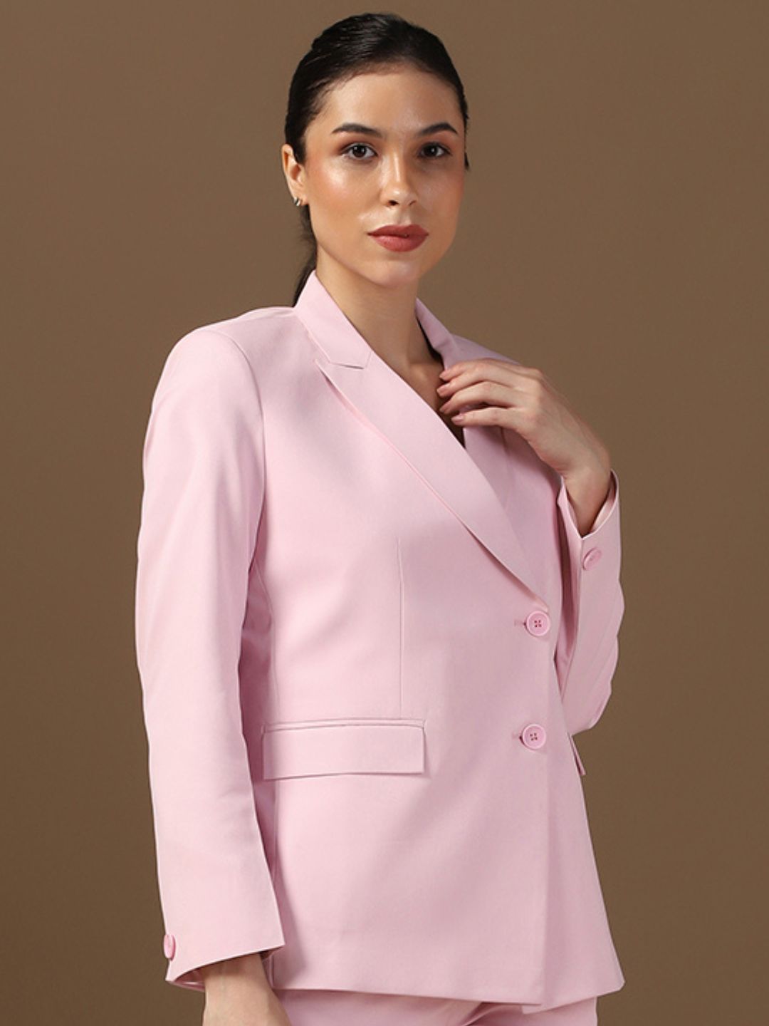 Pink Women Blazer - Tahvo India