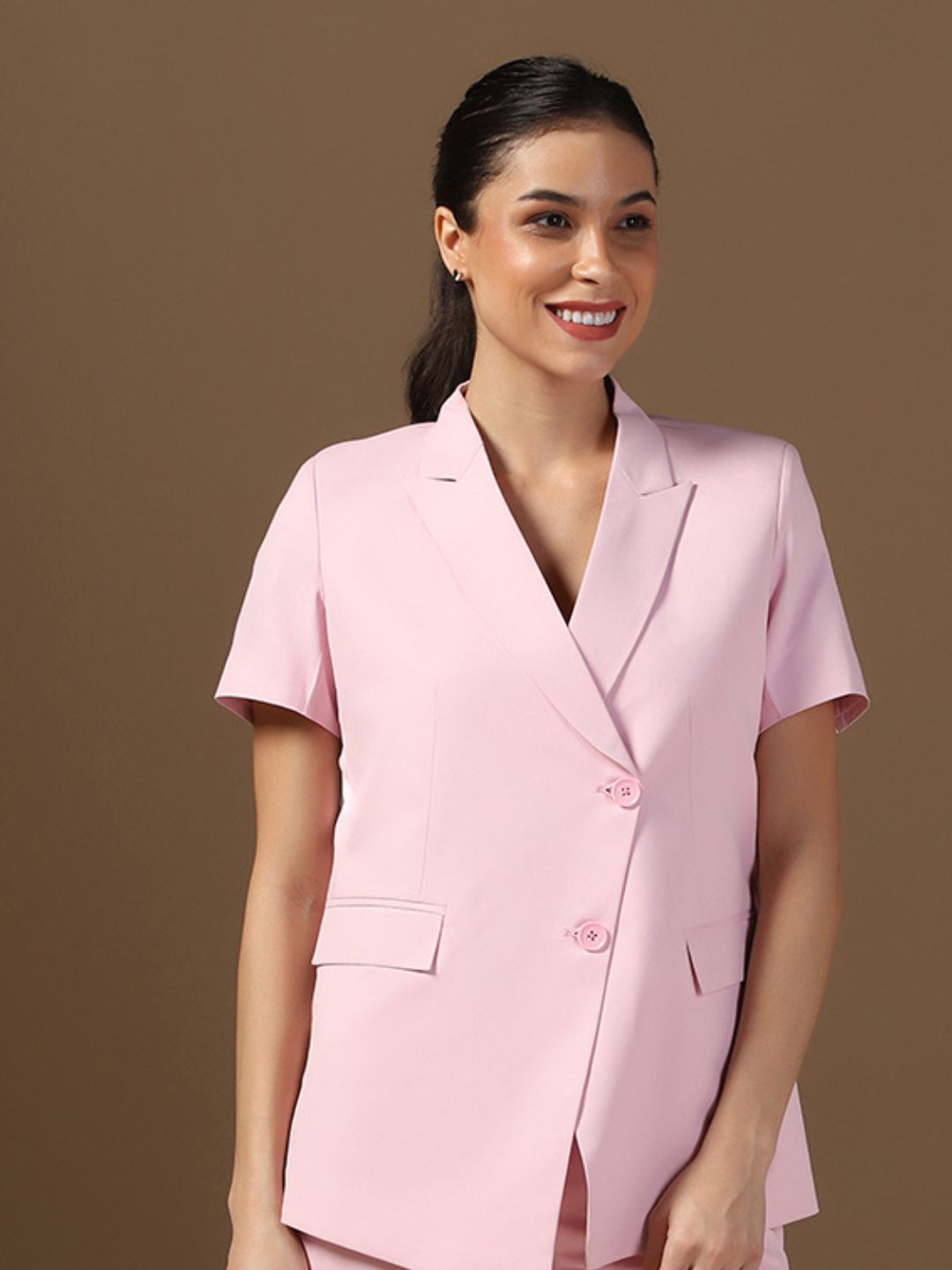 Pink Women Blazer - Tahvo India