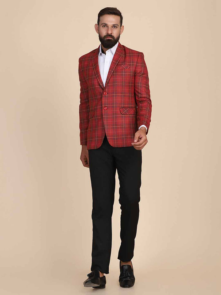 Men Tweed Stylish Blazer - Tahvo India