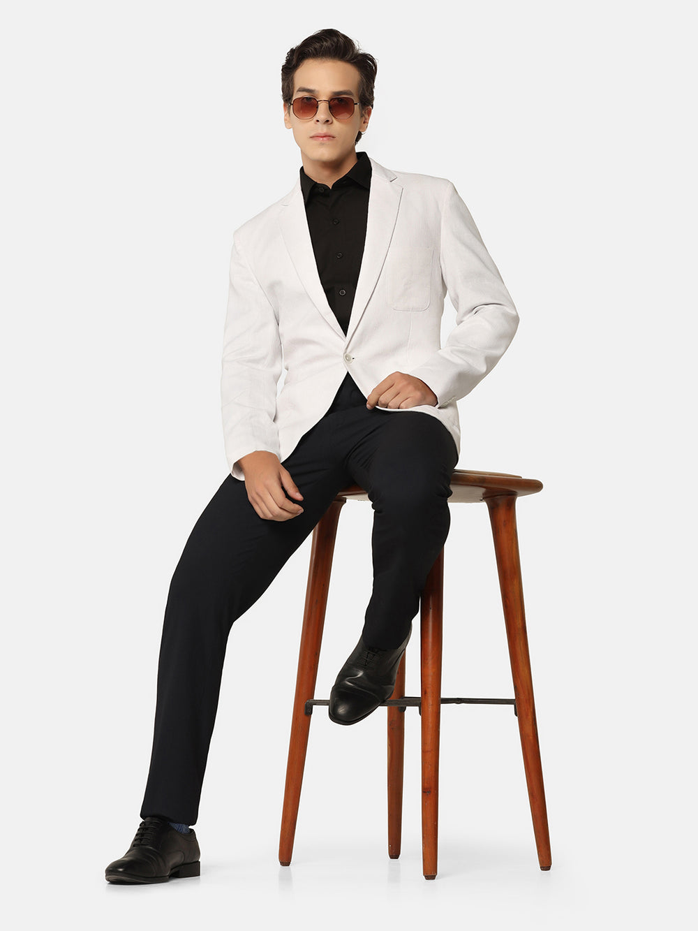 Men Linen Blazer - Tahvo India