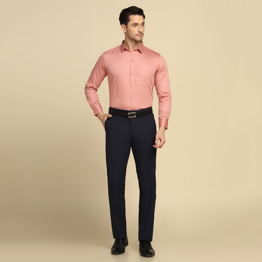 Men Pink Solid Shirt