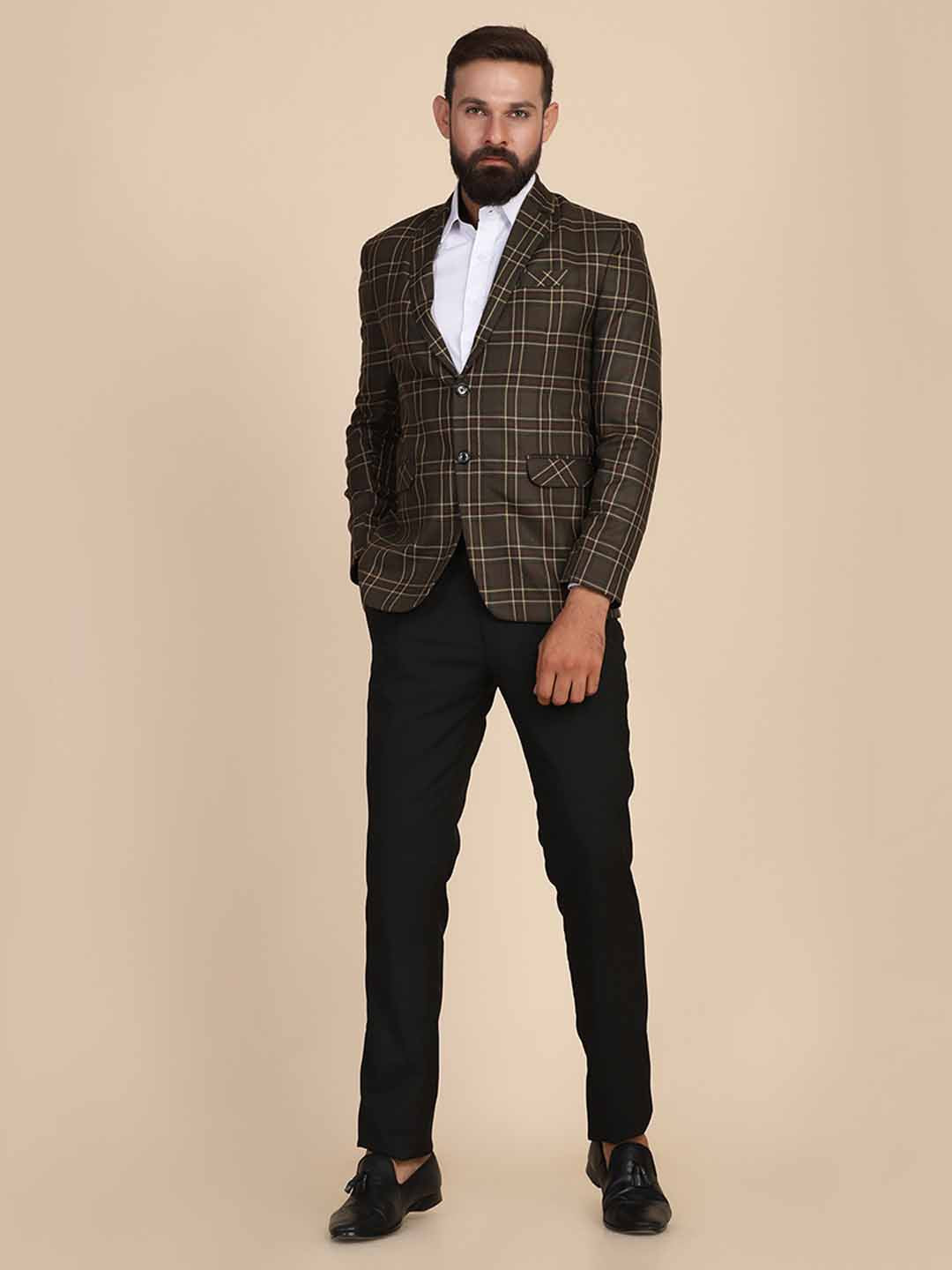 Men Tweed Designer Blazer - Tahvo India