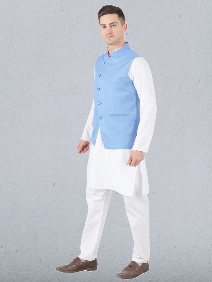 Men Kurta Set With Jacket - Tahvo India