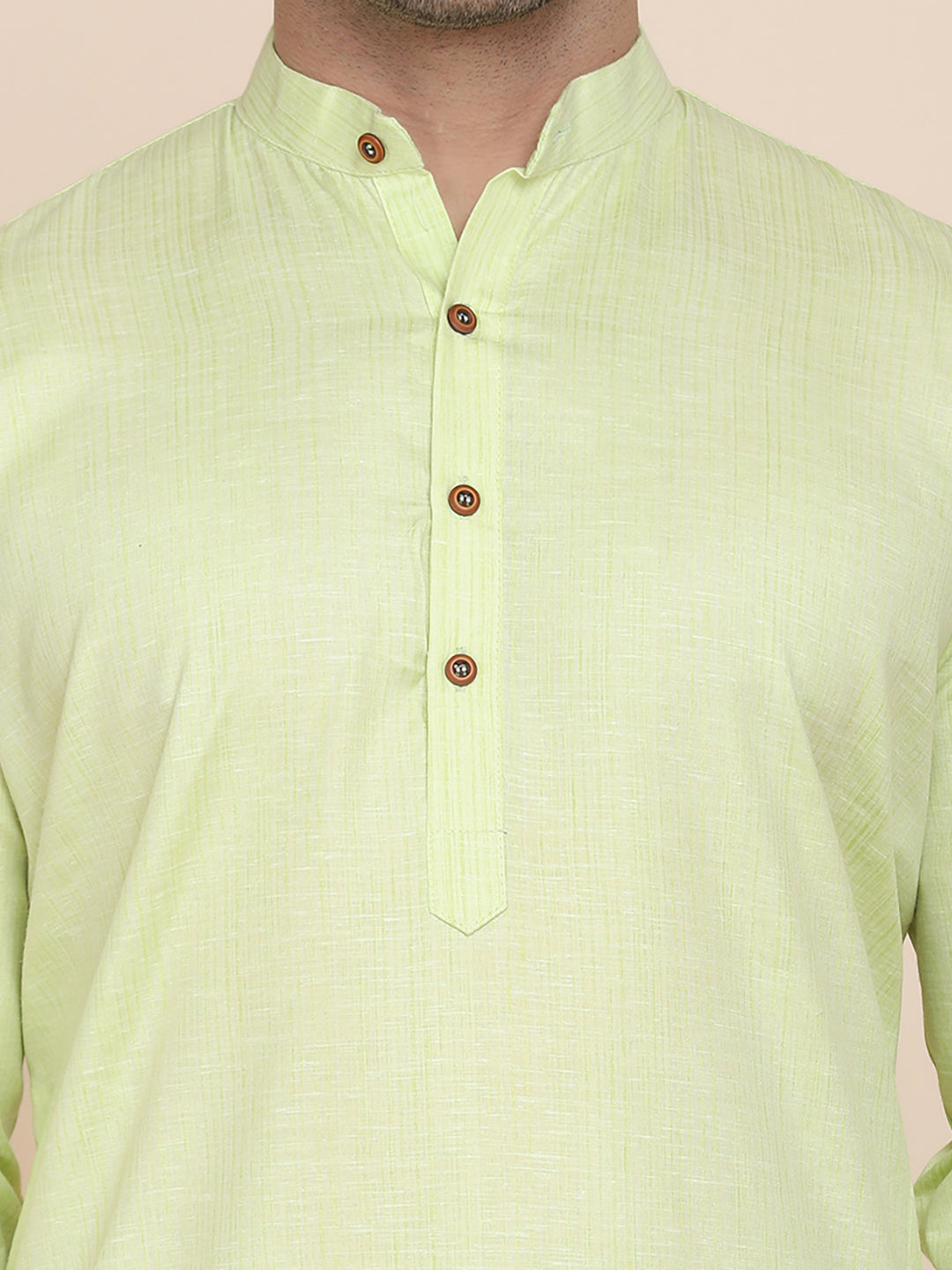 Men Green Solid Kurta - Tahvo India