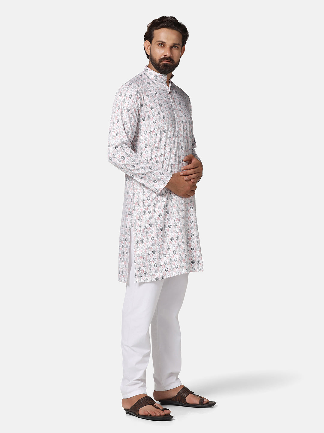 Men printed Cotton Kurta - Tahvo India