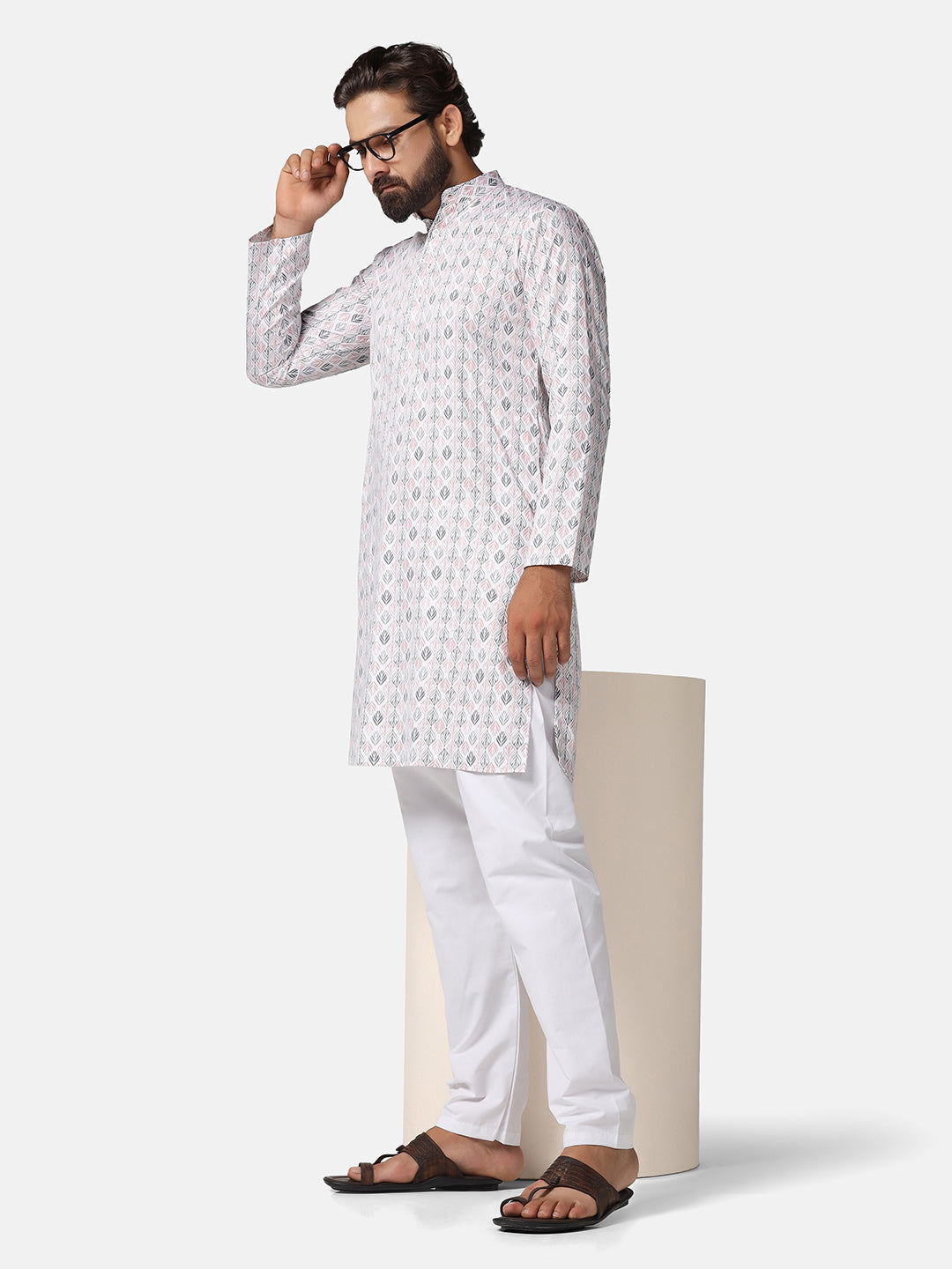 Men printed Cotton Kurta - Tahvo India