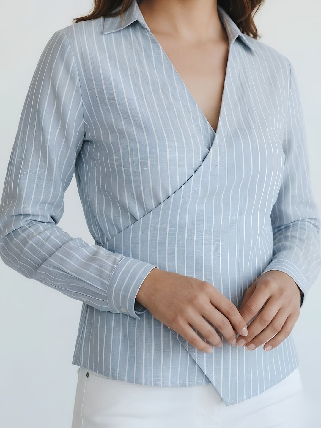 Blue Overlap Shirt