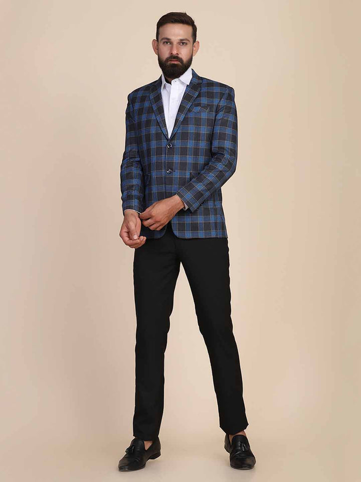 Men Tweed Check Blazer - Tahvo India