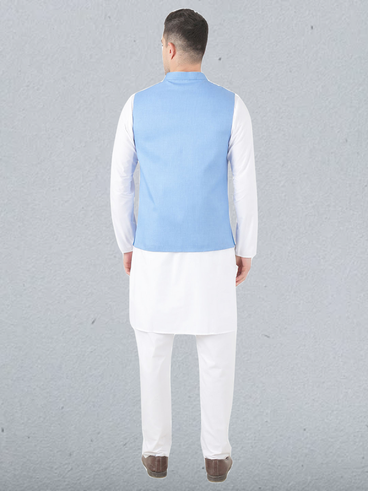 Men Kurta Set With Jacket - Tahvo India