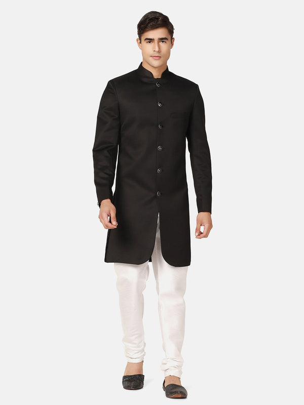 Men Black Indo Sherwani