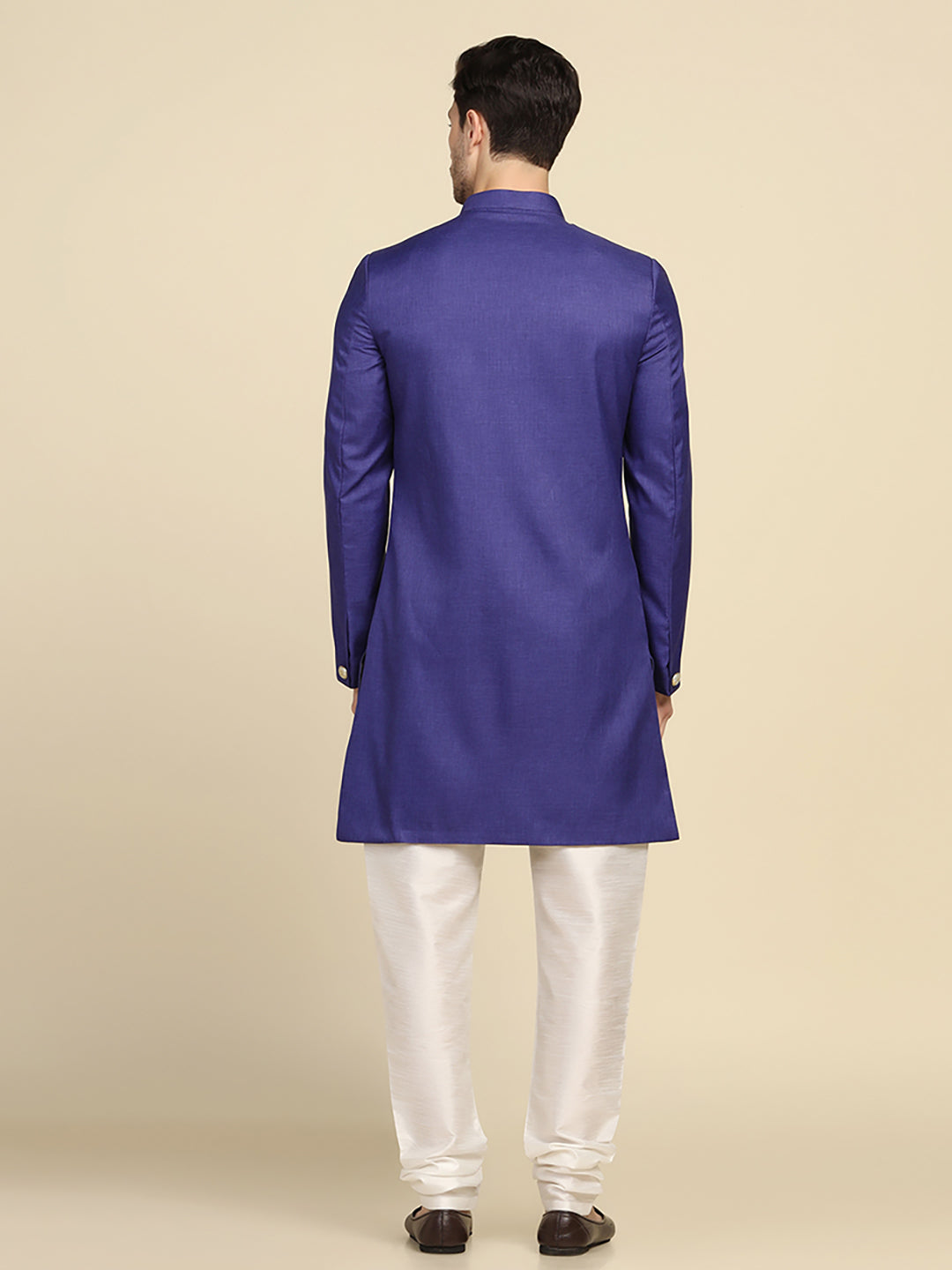 Men Purple Sherwani - Tahvo India