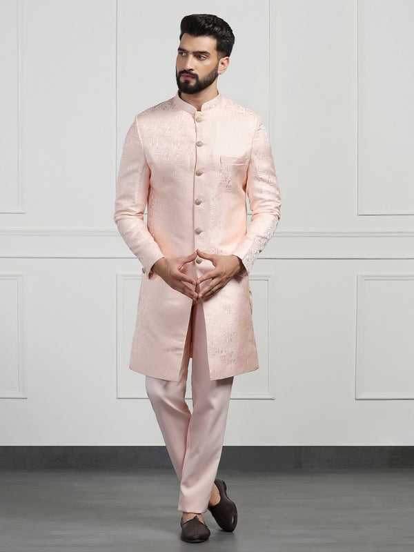 Men Peach Sherwani