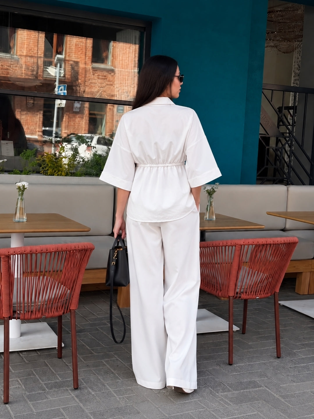 White Solid Co-Ords Set