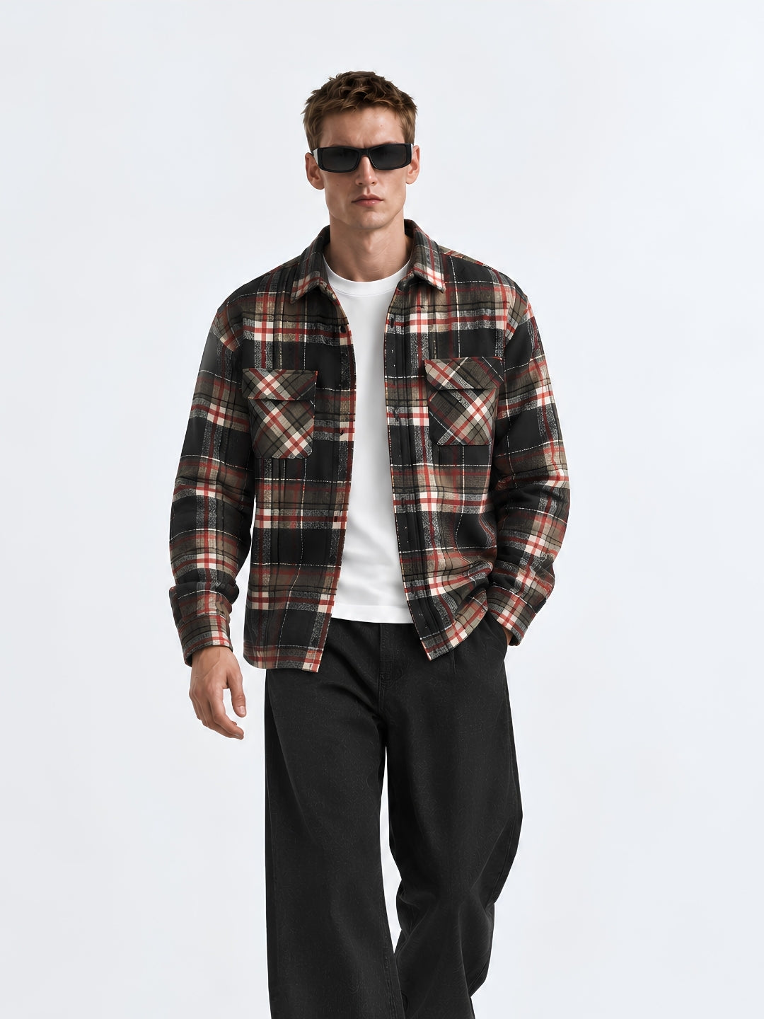 Men Plaid Flannel Shirt