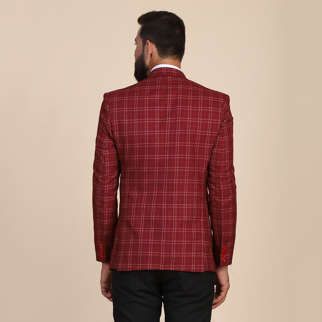 Tweed Check Men Suit