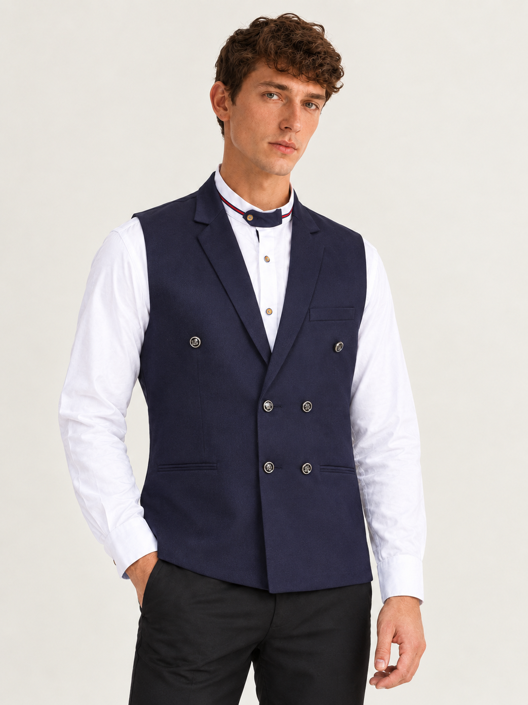 Navy Blue Waist Coat