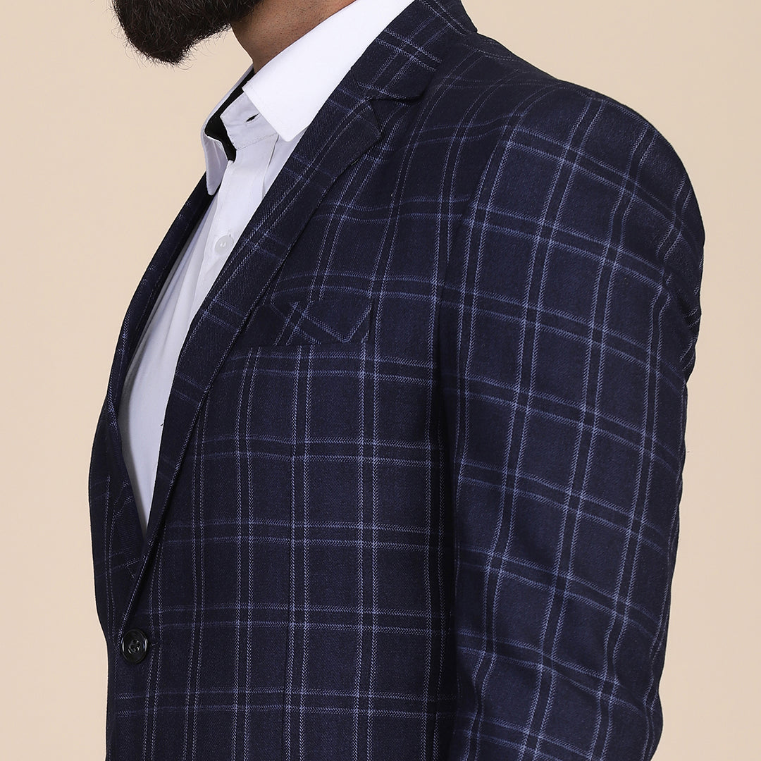 Tweed Check Men Suit