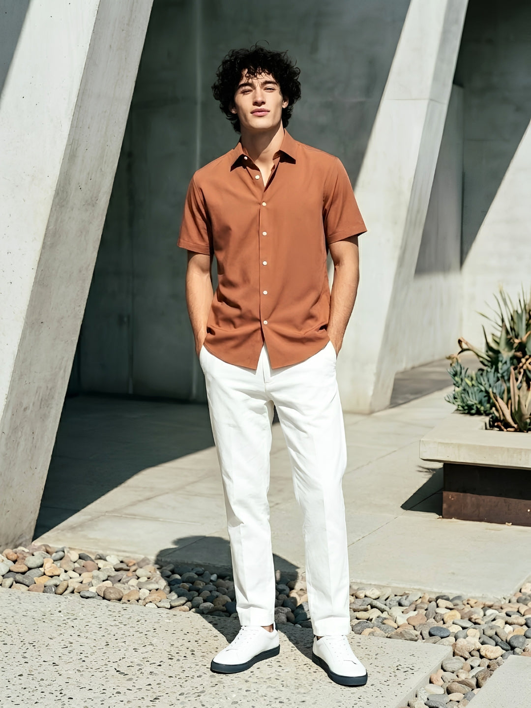 The Tuscan Mustard Short Sleeve Resort Shirt