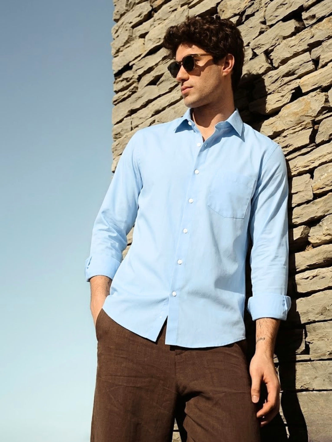 The Santorini Blue Shirt