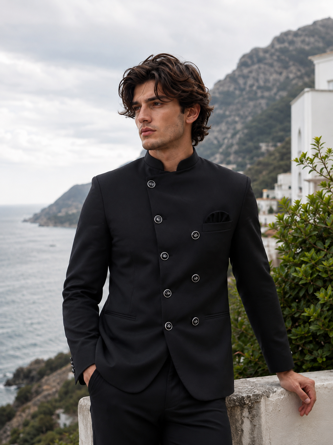 Black Press Bandgala Blazer